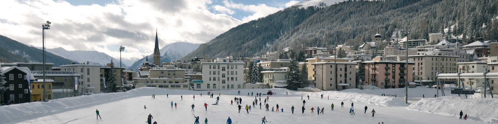 Hotel Davos - pista di ghiaccio naturale - più grande d’Europa